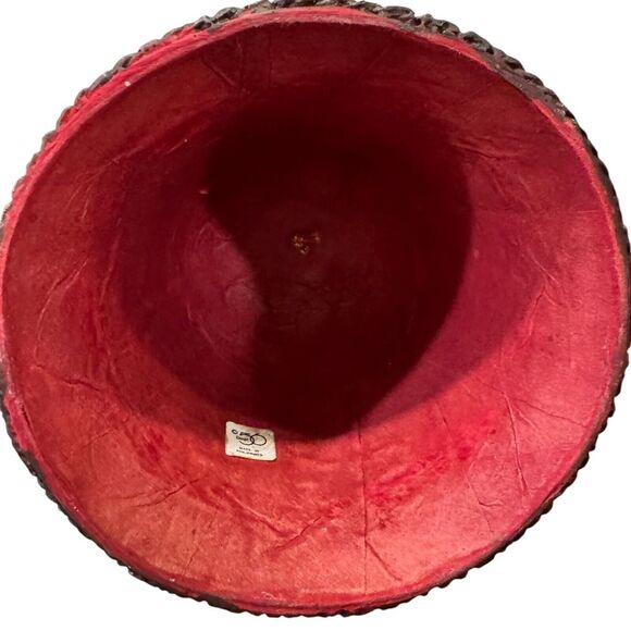 2 Vtg Department 56 Silk Road Hand Painted Paper Mache Bell Ornament Christmas - Picture 9 of 10